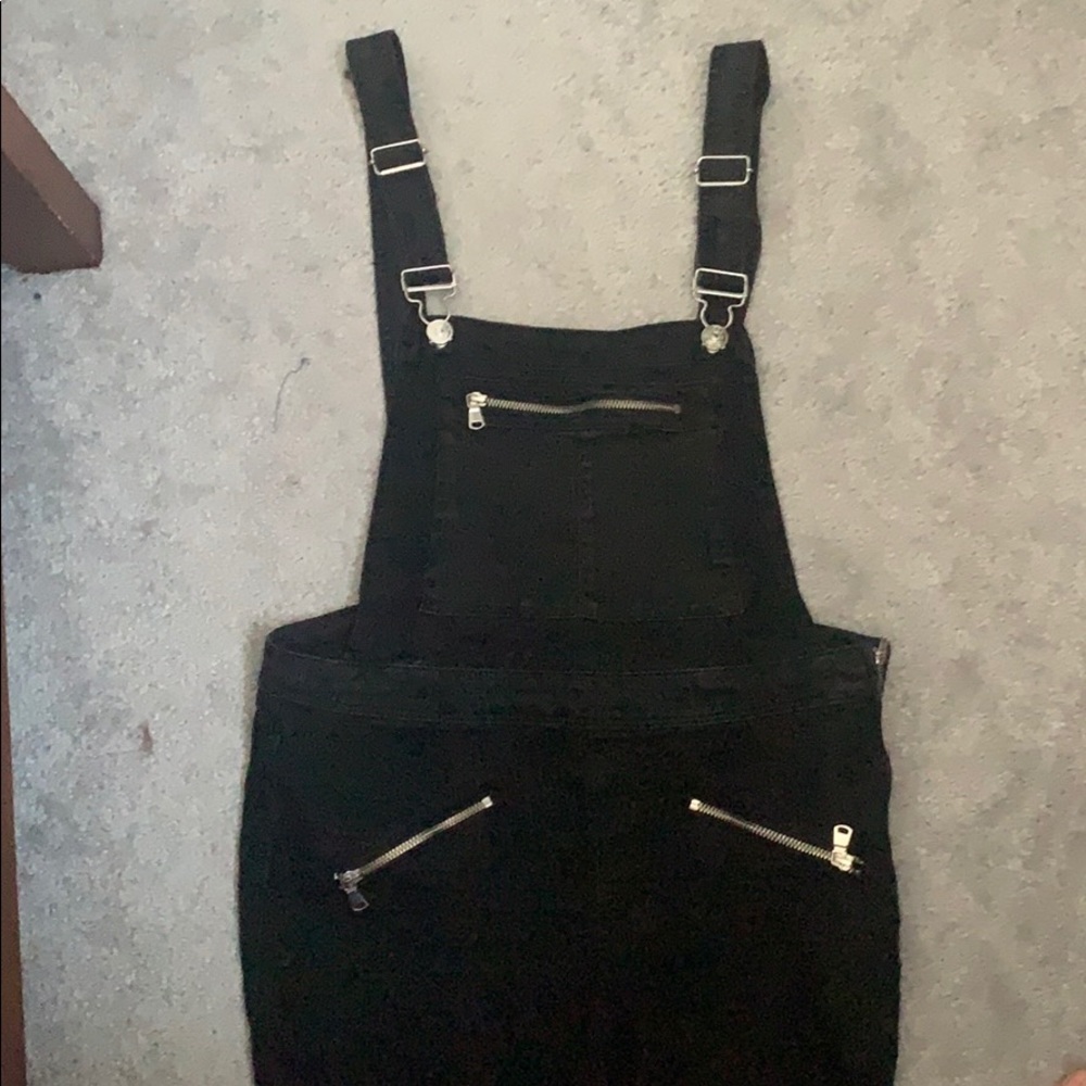 Black overalls